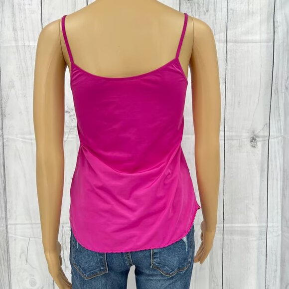 Paltal SMALL VINTAGE 90's Pink Floral Embroidered Barbiecore Camisole Top Tank - Picture 3 of 7
